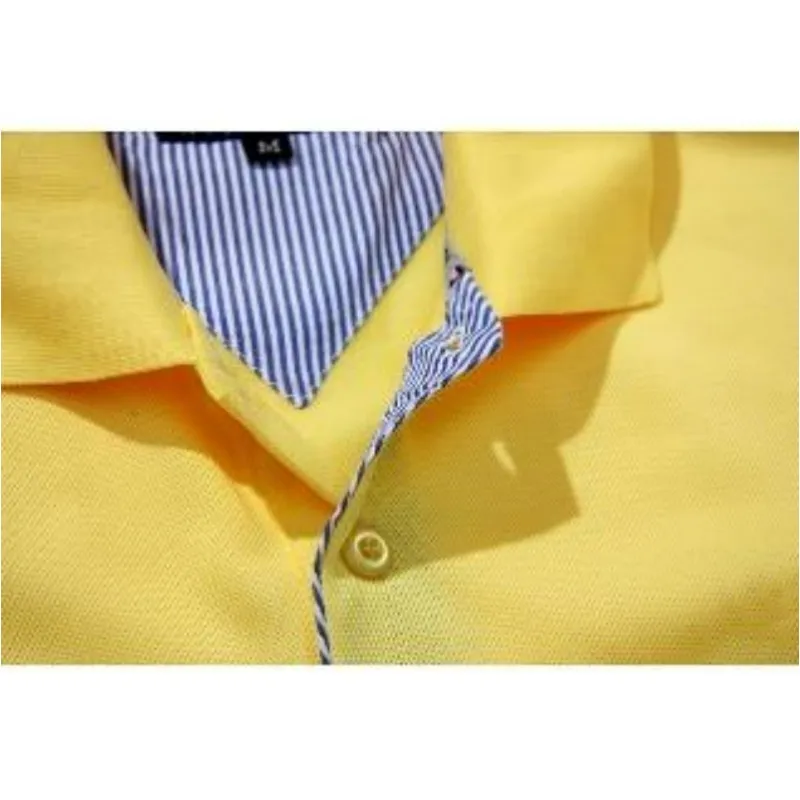 men sport casual fashion T-shirt cotton polo shirts lapel tommies male short sleeve design Tee tops S-3XL