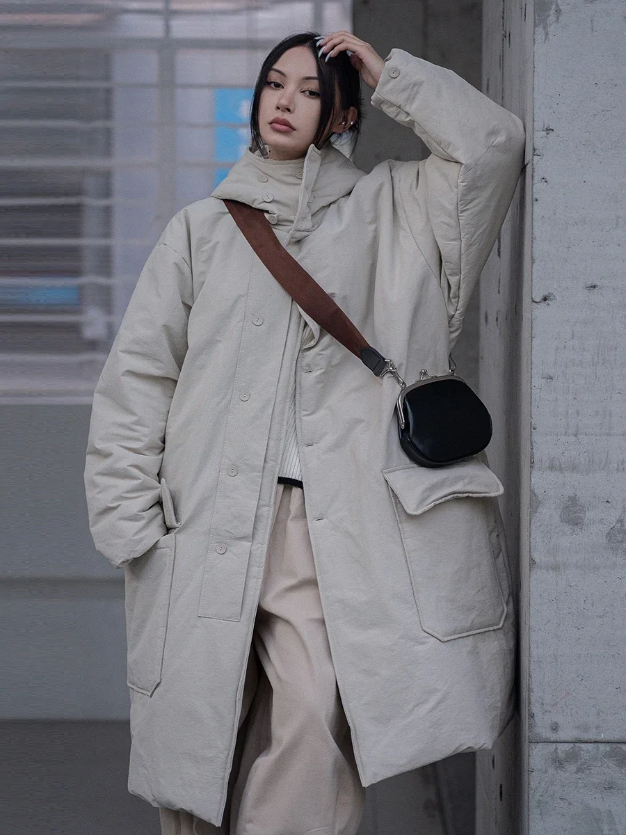 Новая зимняя Женская парка большого размера Cakucool в Корейском стиле средней длины