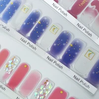 nail polish film bronzing semi permeable waterproof nail stickers full nail stickers laser finger fashion nails
