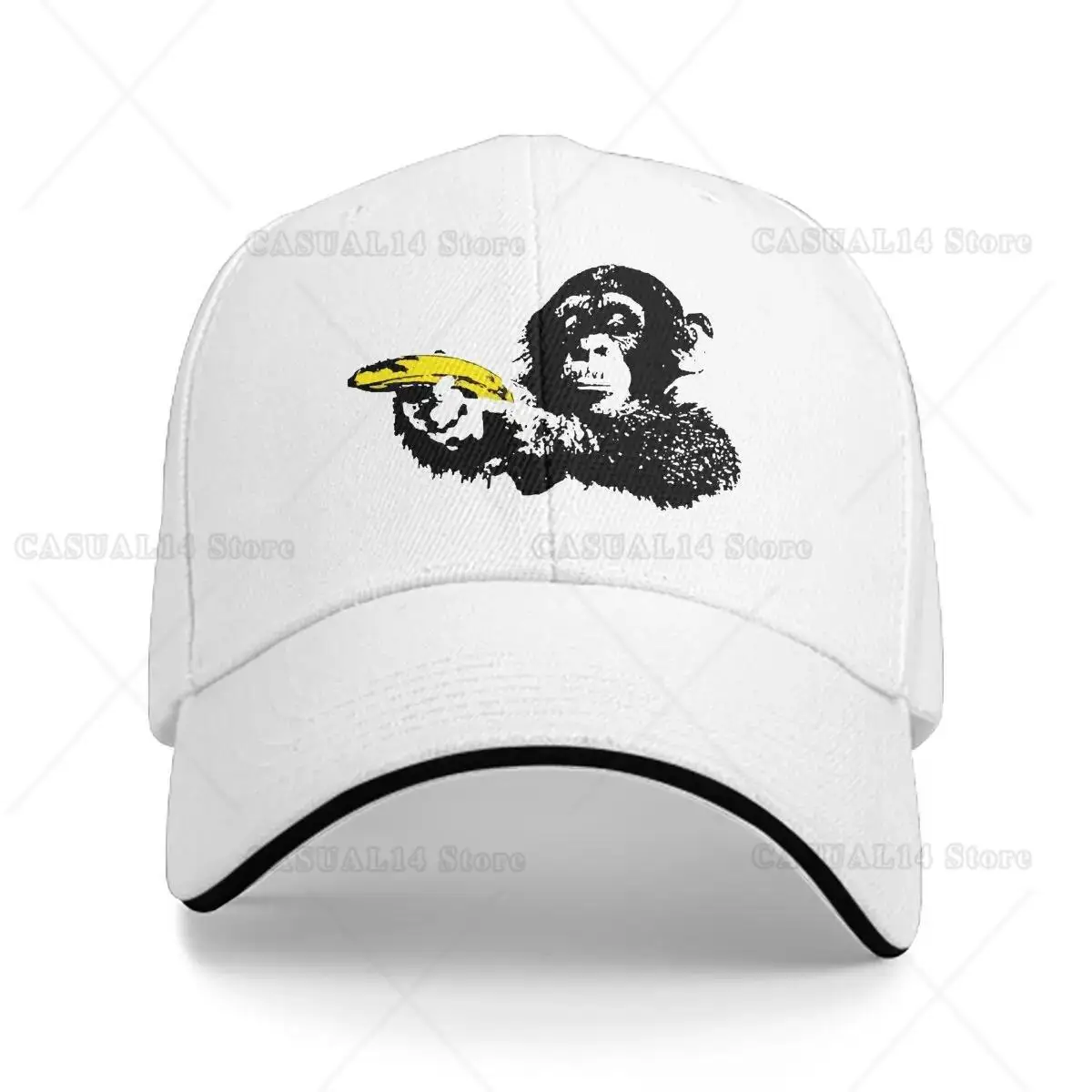 Бейсбольная кепка Banana Monkey мужские шляпы женские защитные кепки с козырьком Snapback
