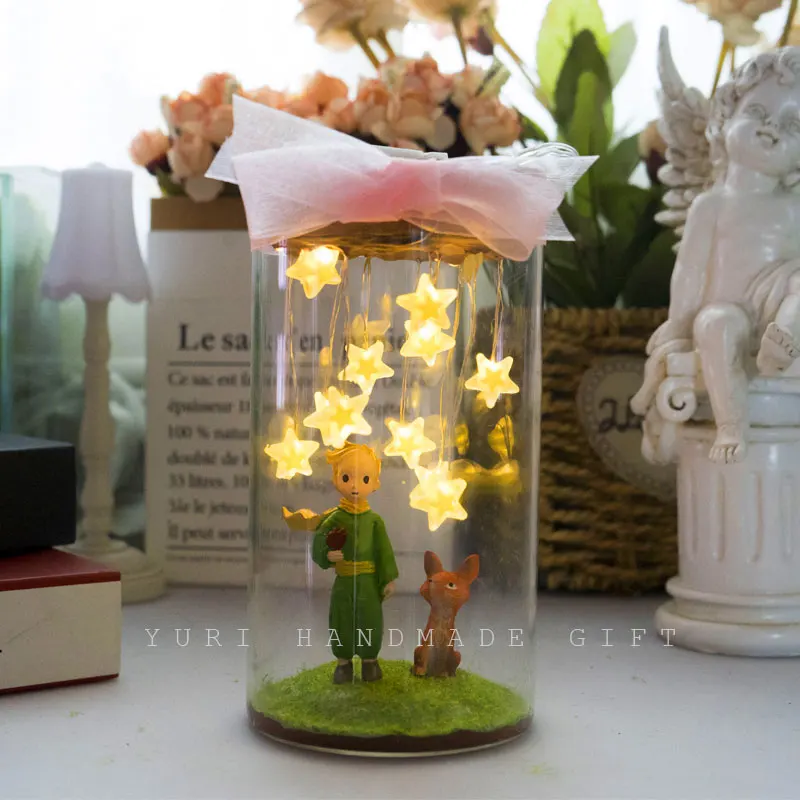 

Little Prince Night Lamp DIY Handmade Gift Starry Lighting Home Decor Atmosphere Proposal Wedding Birthday Surprise 2023 NEW