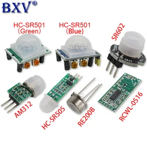 HC-SR501 HC-SR505 AM312 SR602 Adjust IR Pyroelectric Infrared Mini PIR Module Motion Sensor Detector Module Bracket For Arduino