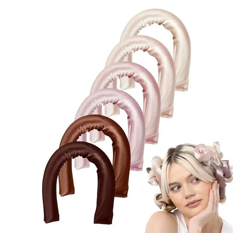 

Щипцы для завивки волос из ЭВА, натуральные без тепла, 6 цветов, простые, для крупных волнистых волос, женские головные уборы, утюжок для завивки без нагрева