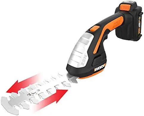 

POPTOP WG801 20V Power Share 4" Cordless Shear and 8" Shrubber Trimmer (Battery & Charger Included)