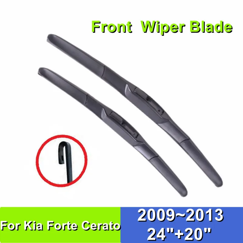 

Front Wiper Blade For KIA Forte Cerato 24"+20" Car Windshield Windscreen Rubber 2009-2013