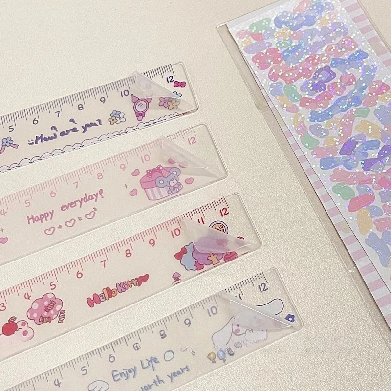 Фото Линейка Cinnamoroll: милая, прочная, с четкой шкалой, для школы, офиса, черчения, подарок. №4