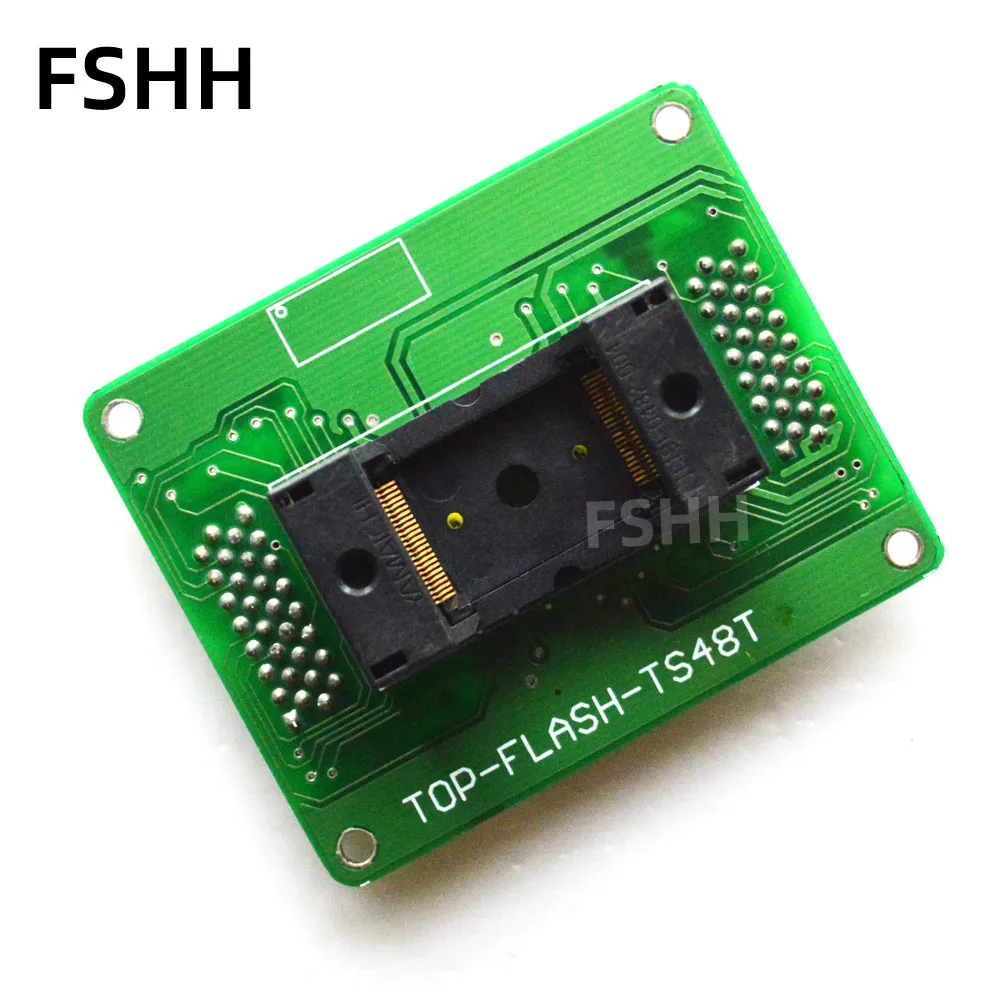 TOP-FLASH-TS48T Programmer Adapter TSOP48 IC Test Socket  Pitch 0.5mm