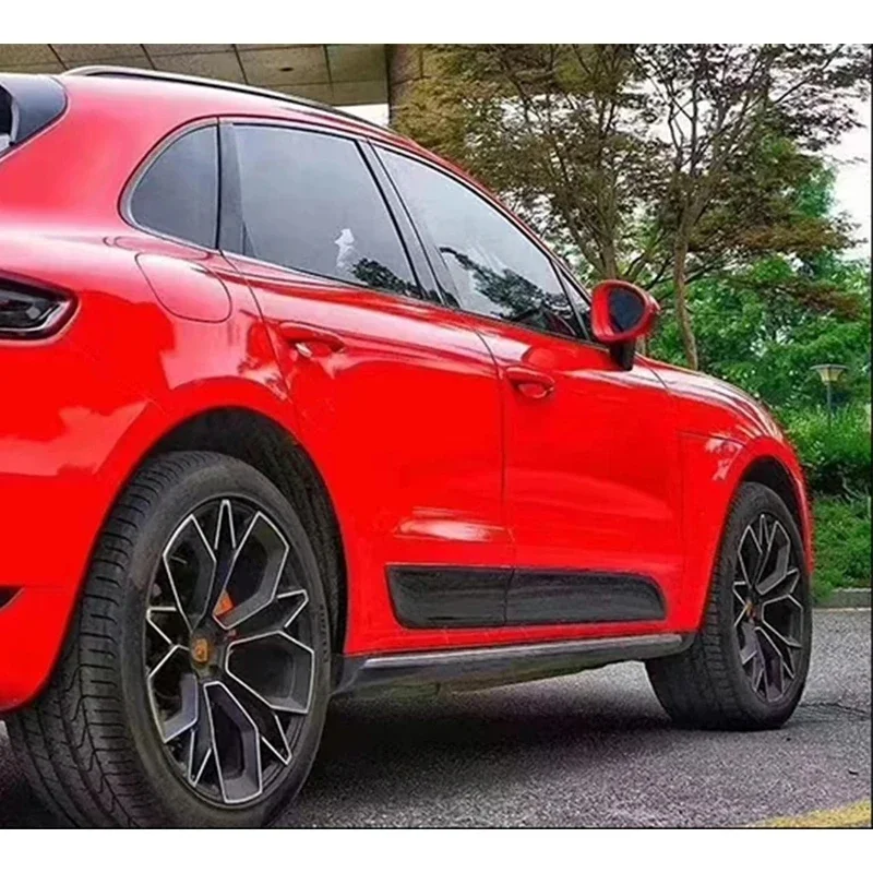 Для Porsche Macan 2014+ углеродное волокно накладка на дверную панель автомобиля боковая