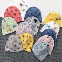 2 layers 100 cotton newborn baby hat baby knitted hat stretch hat suitable for head circumference 44cm to 56cm warm windproof