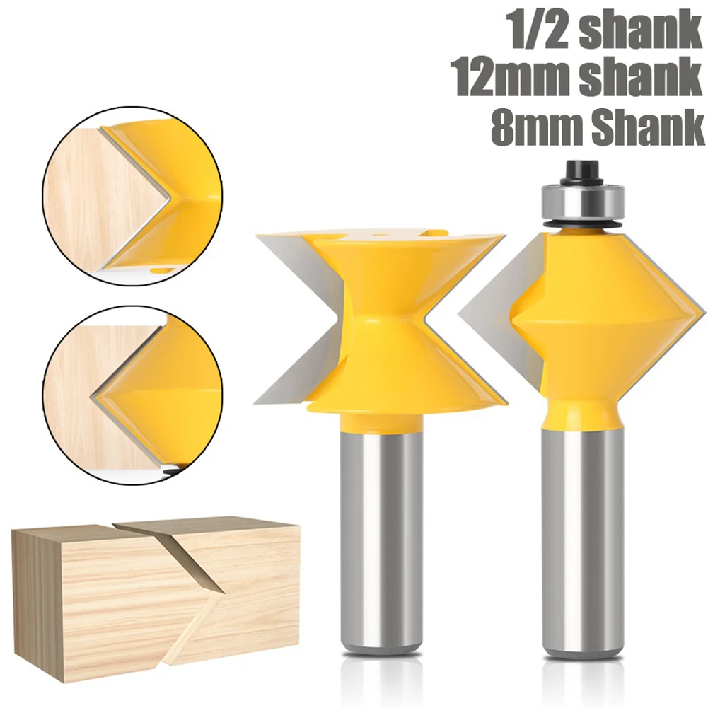 

2pcs 8/12/12.7 Shnak Router Bits Woodworking Carbide Milling Cutter For Plate Splicing Router Bit Groove Chisel Cutter Tool