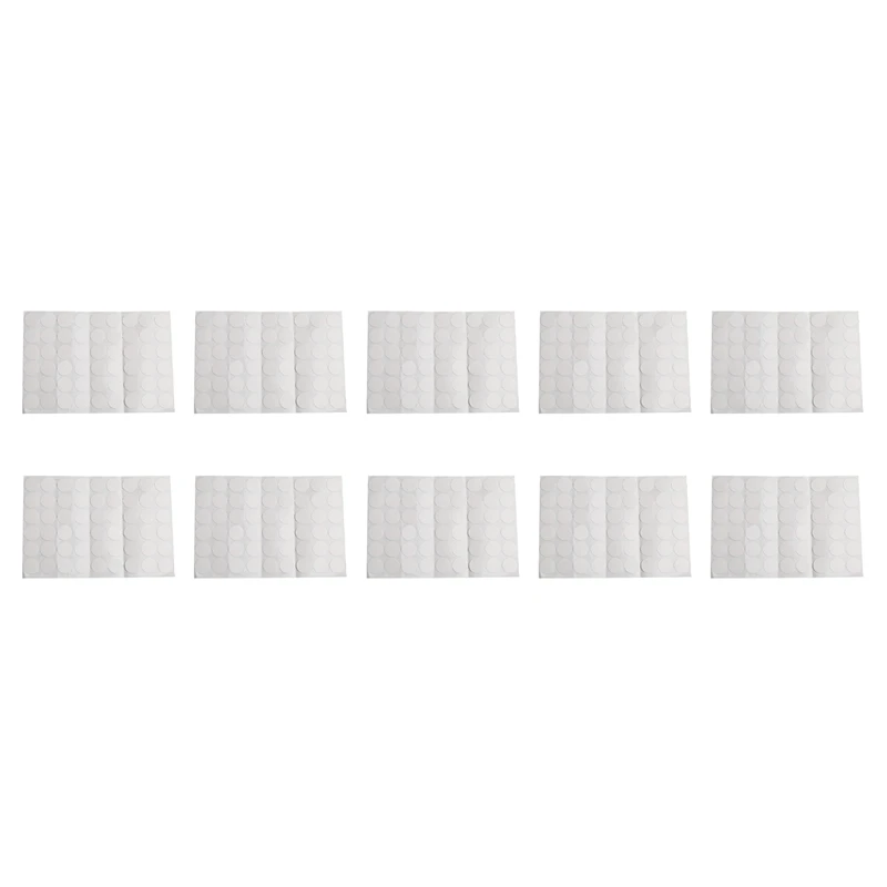 

10X Wardrobe Cupboard Self-Adhesive Screw Covers Caps Stickers 54 In 1 White