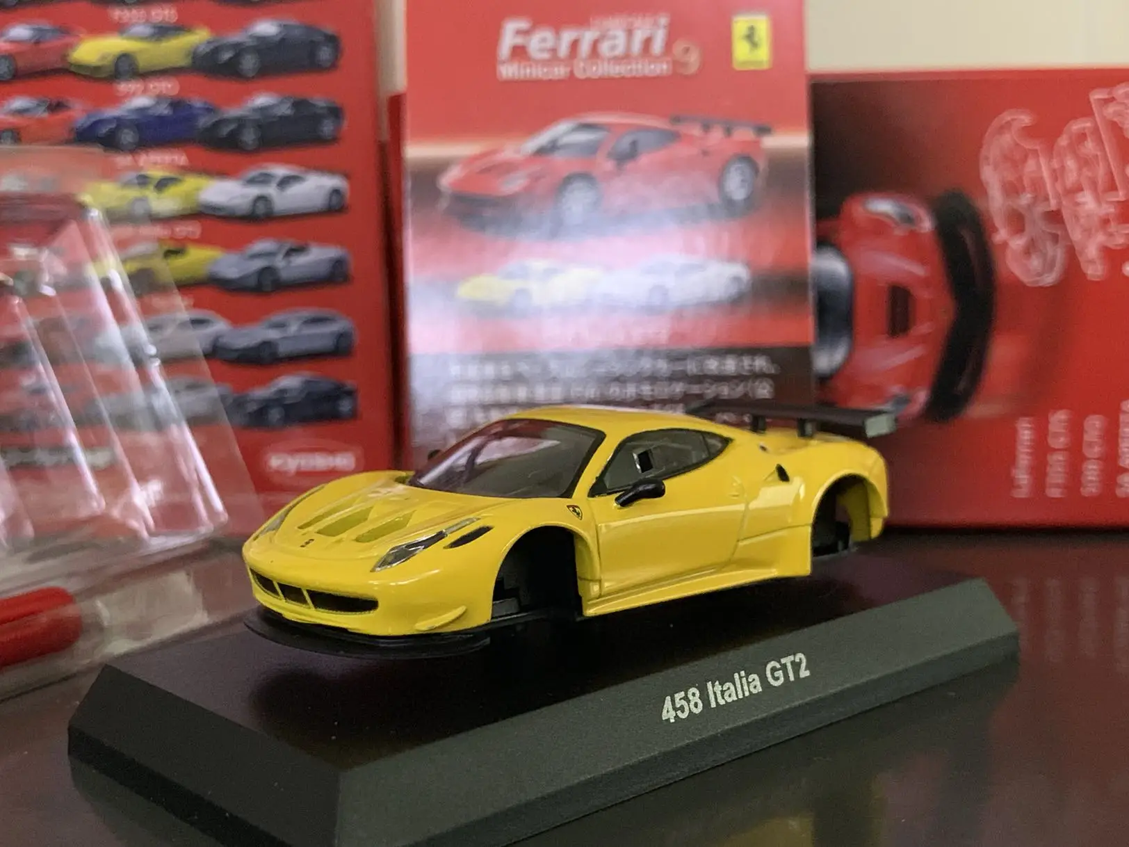 

1/64 KYOSHO Ferrari 458 GT2 Collection of die-cast alloy assembled car decoration model toys