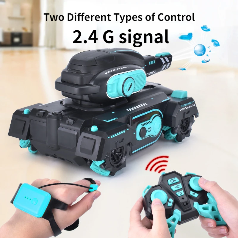 Children RC Toy Tank Toy Car Stunt Car Off Road Four Wheel Drive Water Bomb RC Car Gesture Sensing Children On The Vehicle