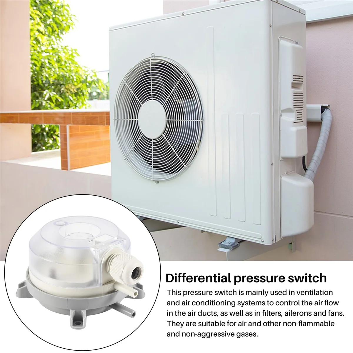 Регулируемый воздушный переключатель микродавления