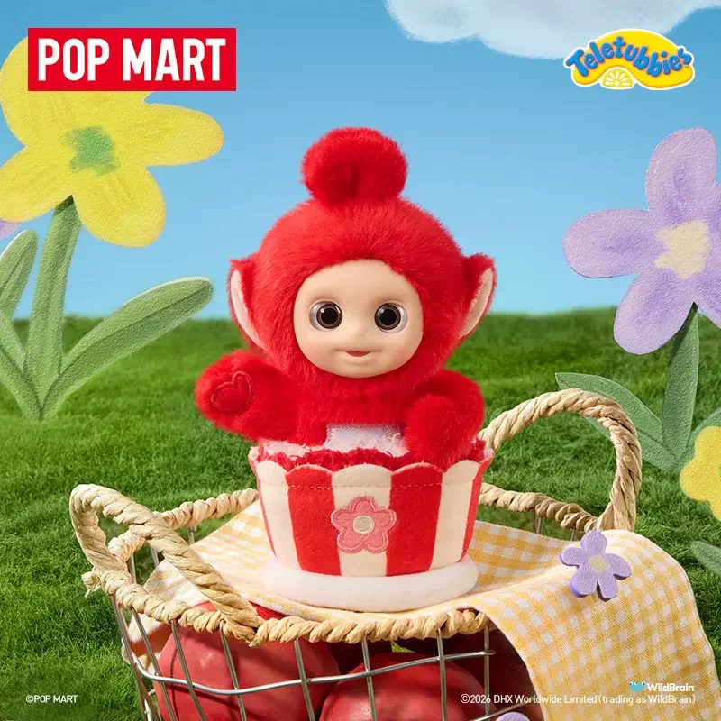Фото POPMART TELETUBBIES Серия «Дневник послеобеденного чая» — Сюрприз-пакет с виниловым плюшевым брелоком, милый кавайный набор кукол-украшений №2