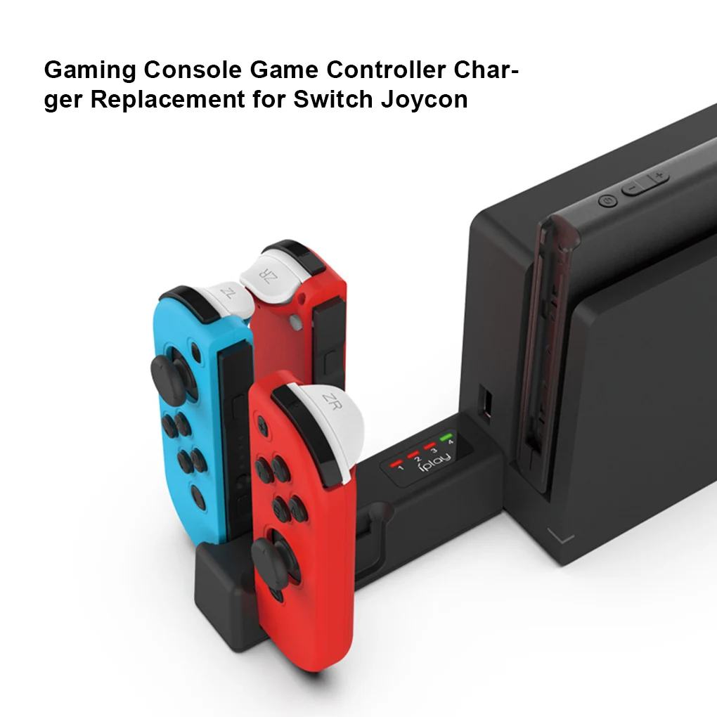 

Game Controller Charger Portable 4 Ports Gamepad Charging Adapter Joysticks Dock Replacement for Nintendo Switch Joycon