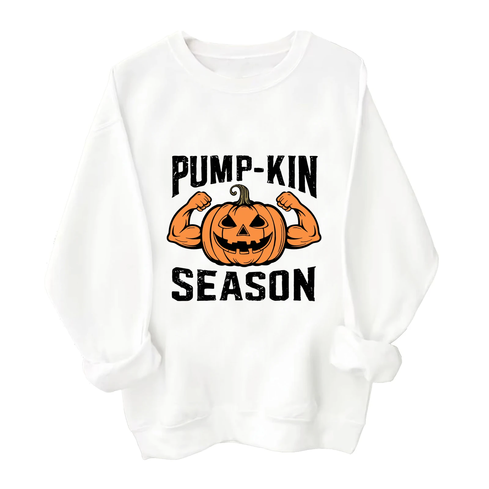 Весенне-осенний Повседневный Свитшот унисекс с круглым вырезом и длинным