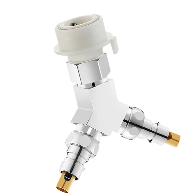 Латунный трехходовой водоотводчик с 1 входным и 2 выходными разъемами Управление