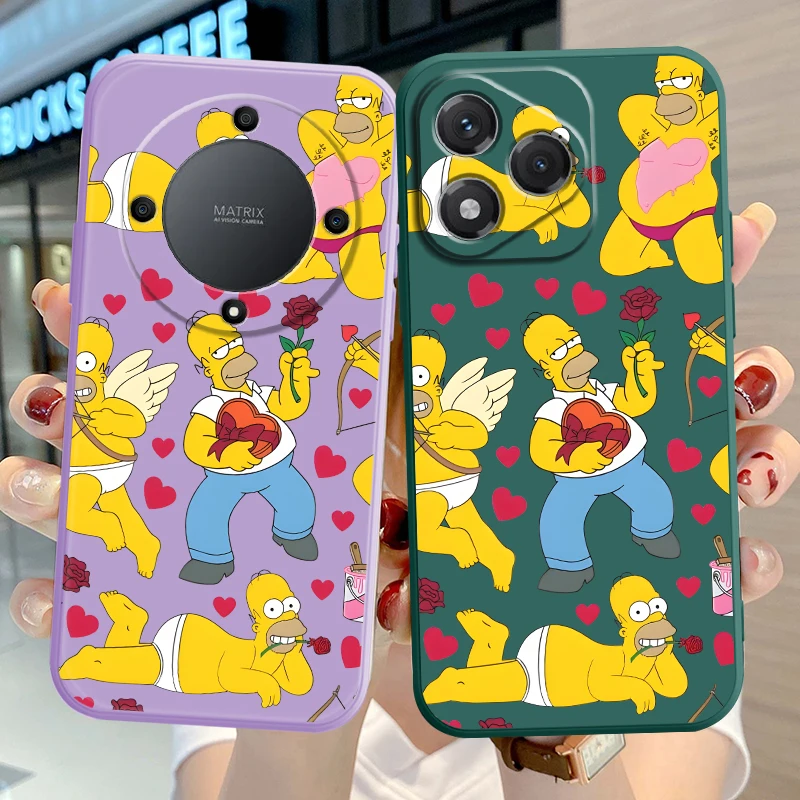 Фото Чехол для телефона S-Simpsons для Honor X8b X7a X9C X7d X9b X8a X9D X9a X5c X7b, мягкий чехол №5
