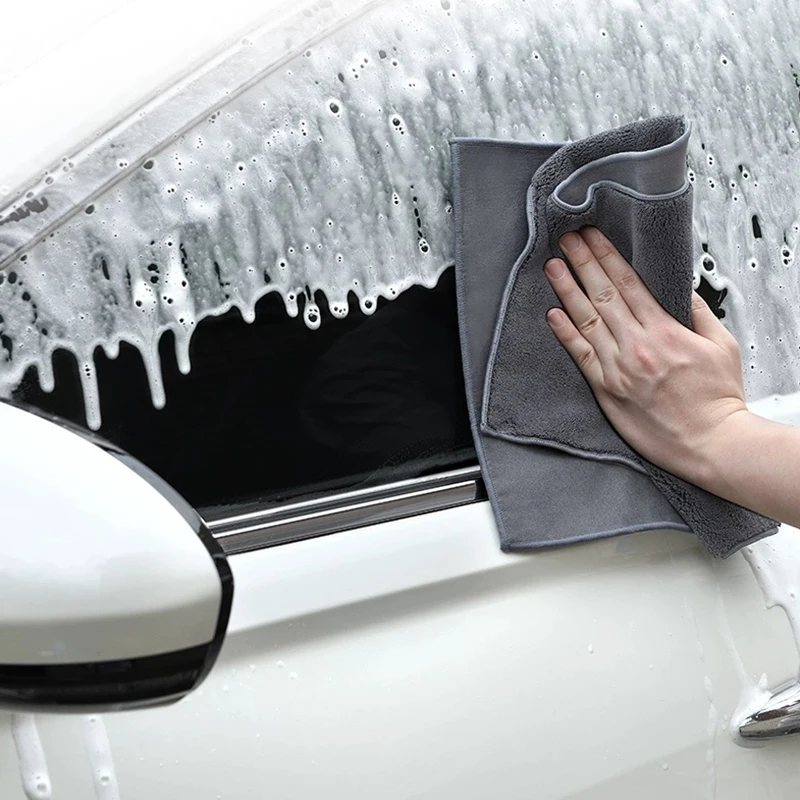 Полотенце для мытья автомобиля салфетка из замши и микрофибры с логотипом ABT Skoda