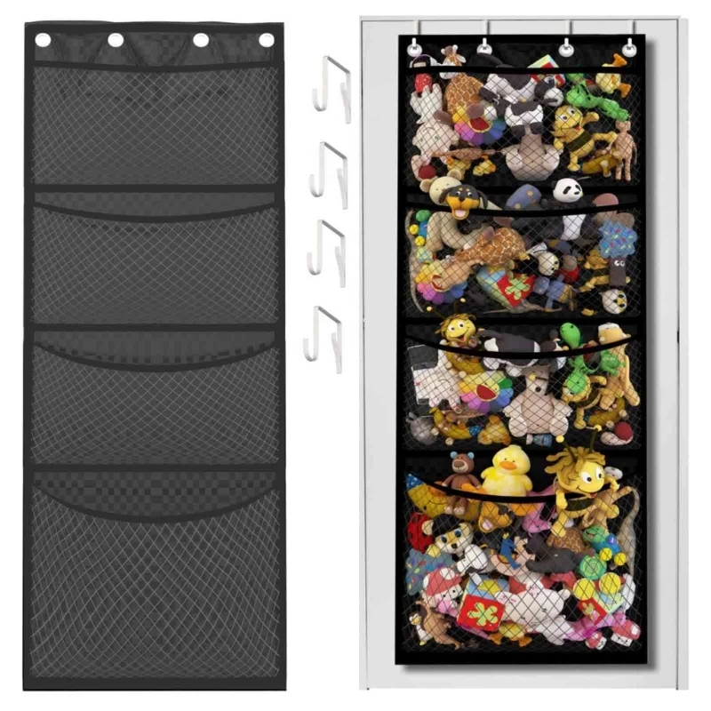 

Stuffed Animal Storage Bag Hanging Organization Door Organizer Bags