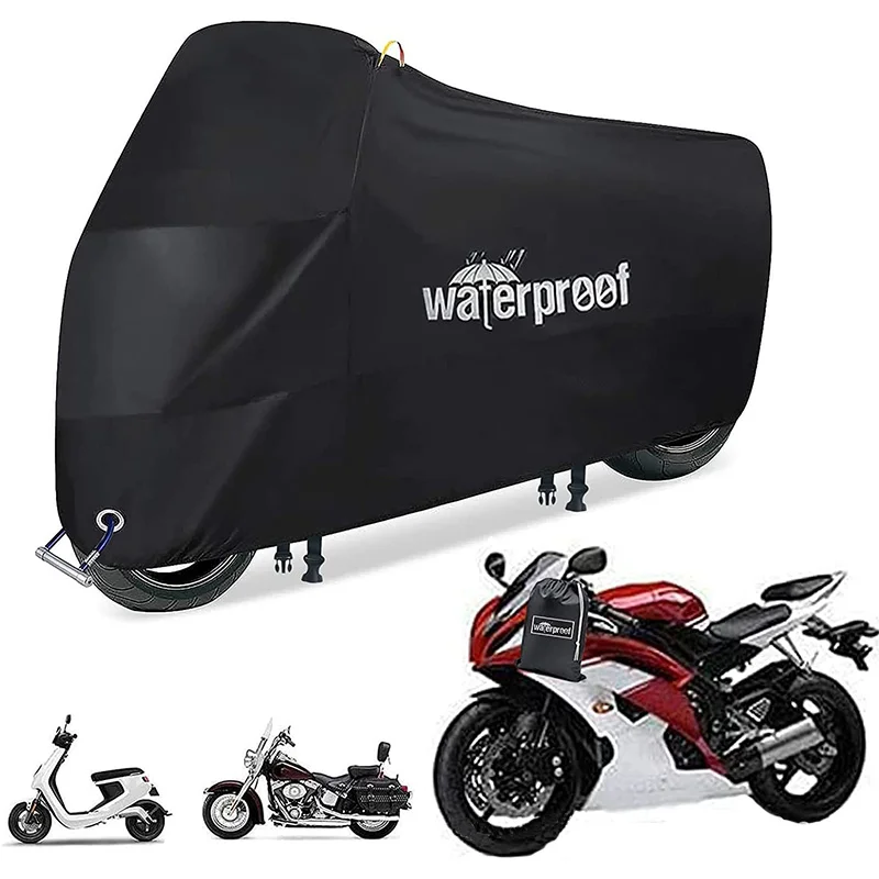 

Electric Vehicles Motorcycle Cover Outdoor All Season Waterproof Rain Dustproof UV Motorbike Protective Cover with Lockhole