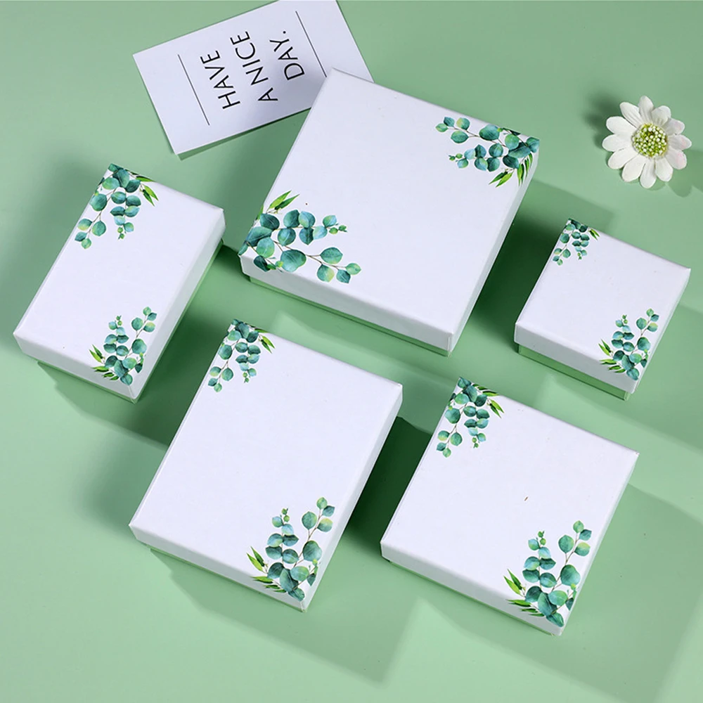 

24 шт., бумажная коробка с изображением листьев эвкалипта