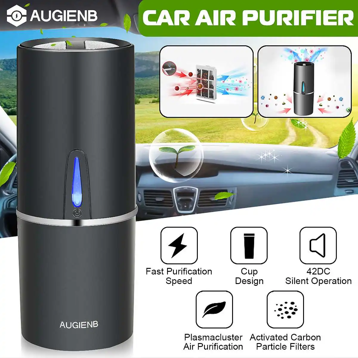 USB мини-очиститель воздуха HEPA автомобильный ионизатор воздуха автомобильный очиститель воздуха Электрический освежитель воздуха автомобильные аксессуары очистители PM2.5, пыль, запах USB мини-очиститель воздуха HEPA автомобильный ионизатор воздуха автомобильный очиститель воздуха Электрический освежитель воздуха автомобильные аксессуары очистители PM2.5, пыль, запах