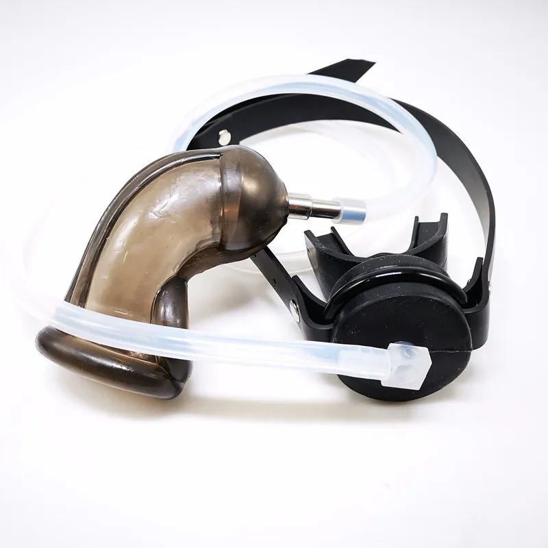 БДСМ Пенис Оболочка поток в рот катетеры устройство верности клетка на пенис