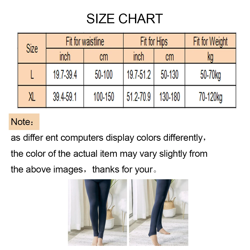 Velssut Plus Size Pantyhose for Women High Waist Lady Stretchy Tights Autumn Warm Lined Trousers Seamless Anti-hook Leggings