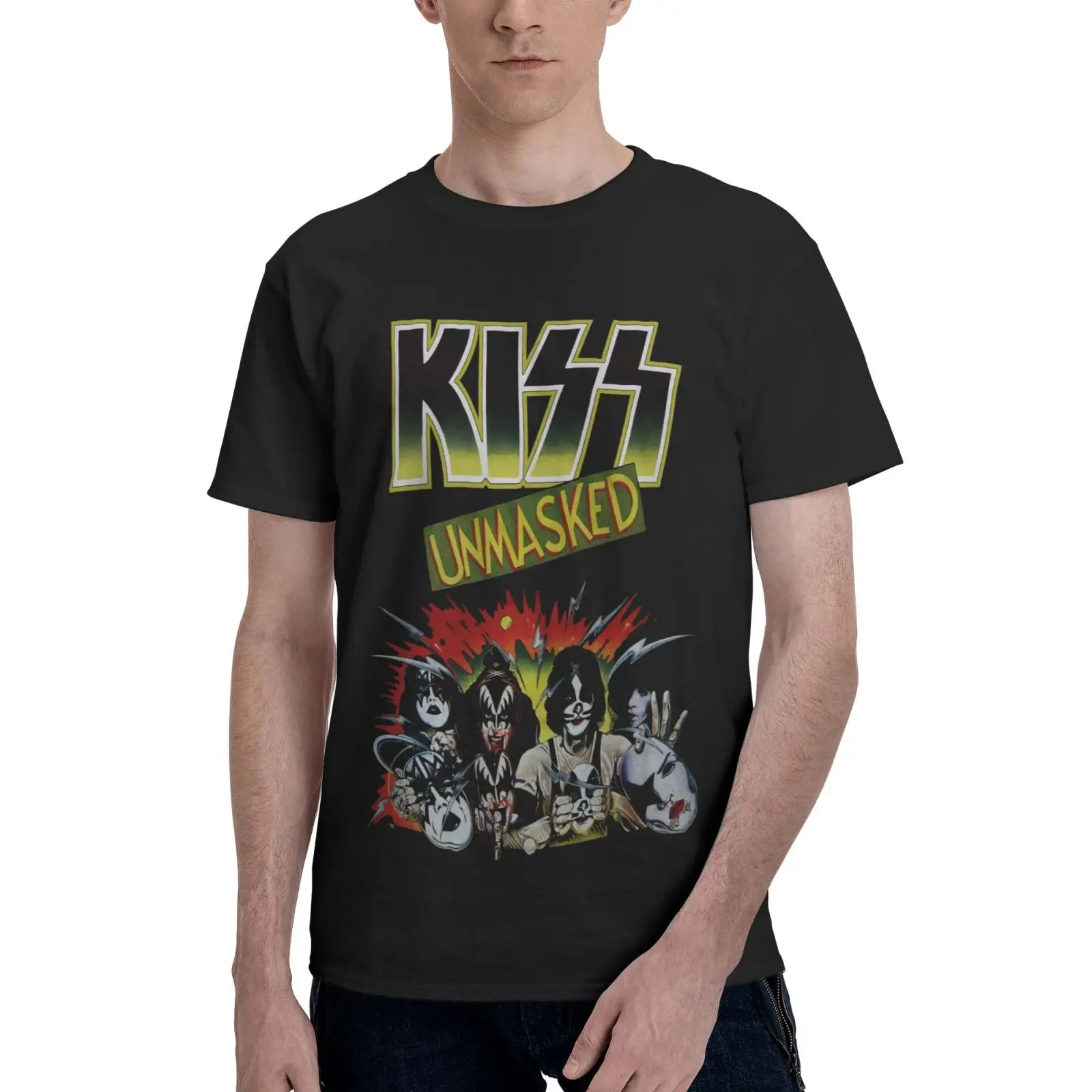 

Kiss Unmasked Band Re All Db354 T Shirt T-Shirts For Women Aesthetic Clothing Clothes Men Tops Men's Clothing T-Shirt T Shirts