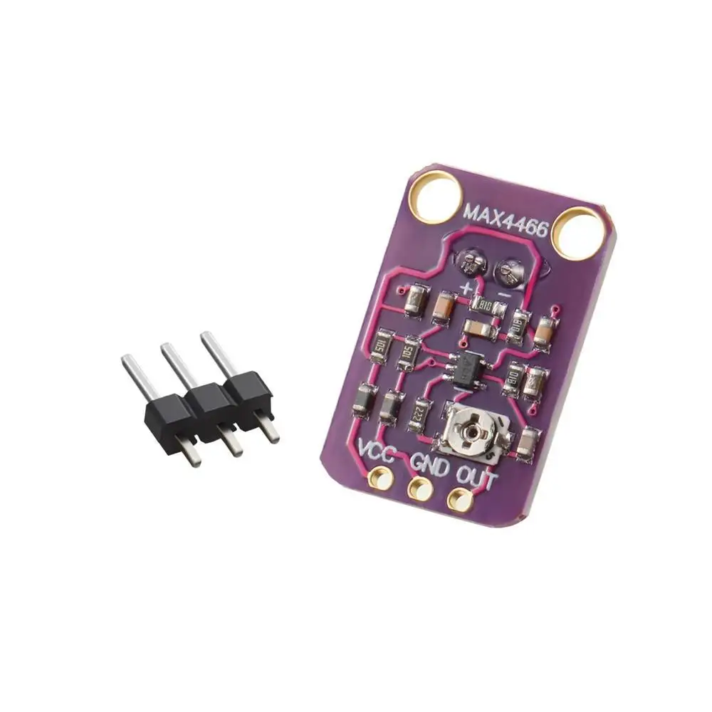 Фото 3 шт. модуля звукового датчика GY MAX4466 с микрофонным предусилителем для Arduino ESP32, для распознавания голоса и захвата аудио №1