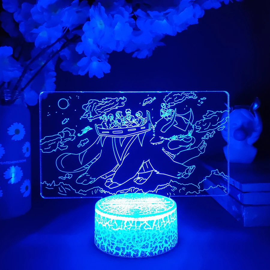 

All aboard the Appa Bus Anime Lamp Cute Team Avatar 7 Color Changing LED Nightlight for Bedroom Decoration The last airbender