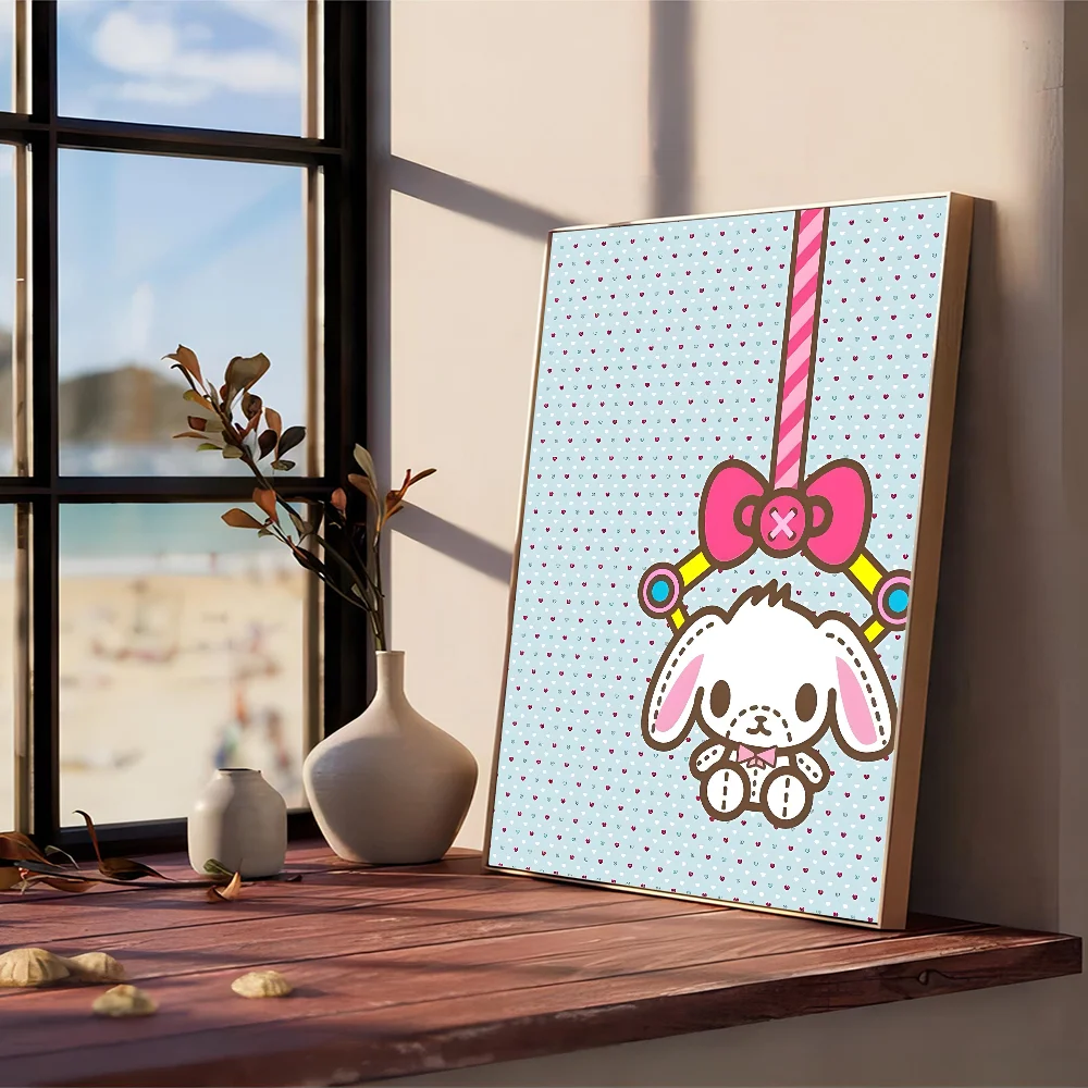 S_sugarbunnies-Affiche de хорошего качества в бумаге крафт аниме Kawaii impression vintage décoration artistique