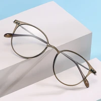 fashion tr90 eyeglasses woman girl optical glasses anti blue ray myopia prescription glasses frame round spectacles