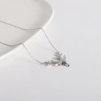 sterling silver necklace female animal all the way with your elk explosive cross border collarbone chain pendant fashion jewelry