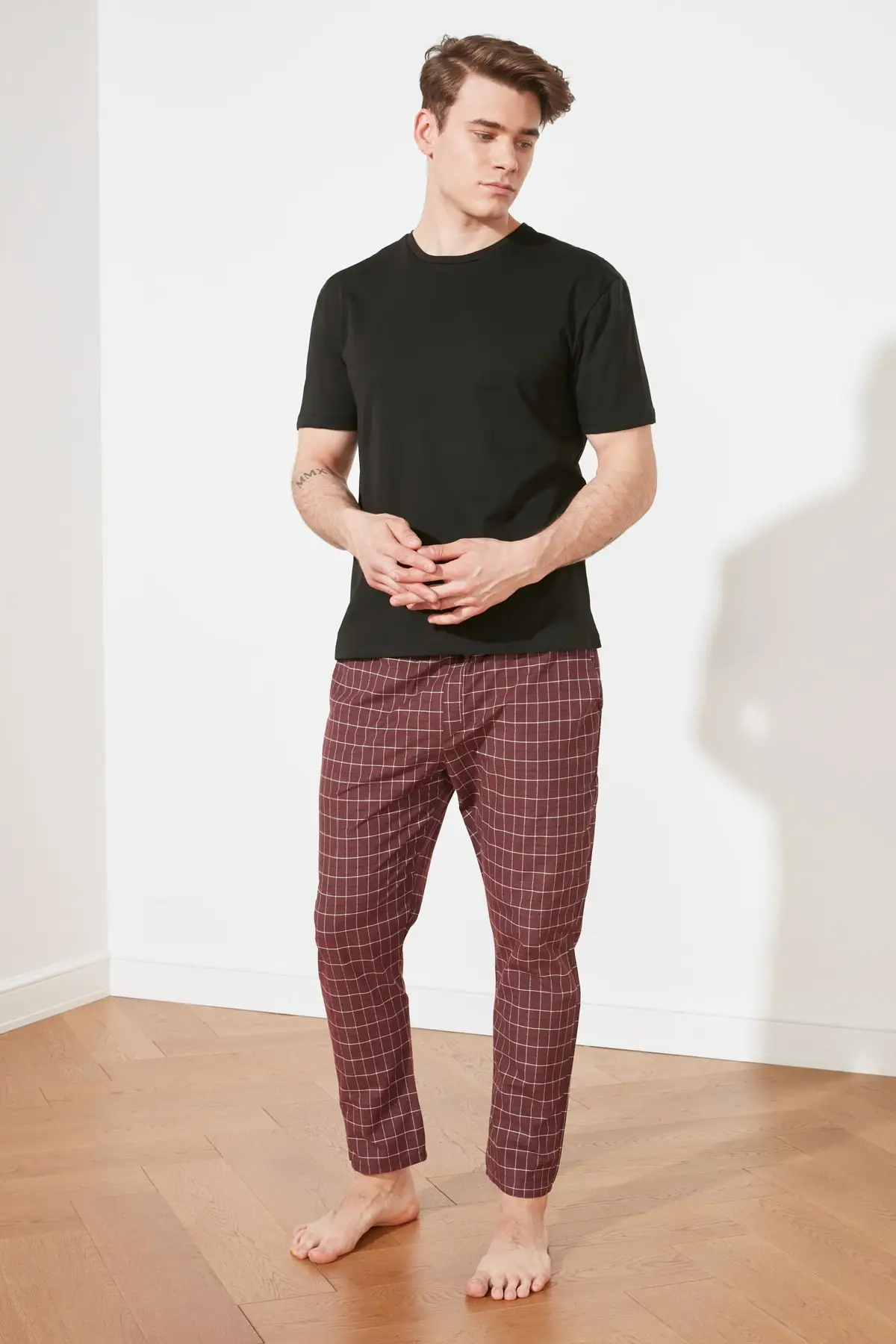 

Trendyol Plaid Woven Pajamas set THMAW21PT1087
