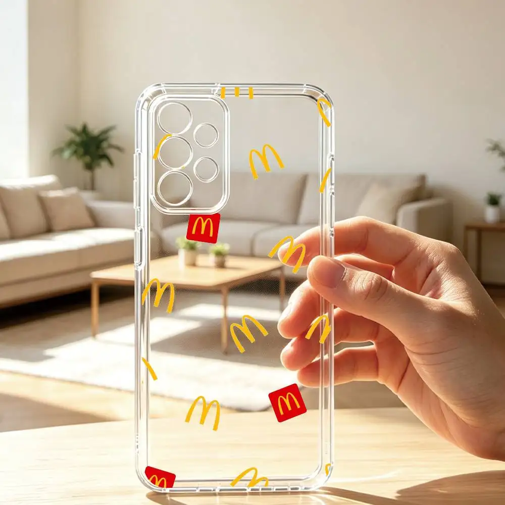 Фото Чехол для телефона C-Cool B-Brand McDonaldsES, прозрачный силиконовый, мягкий, для Samsung S25, S24, S21, S22, S23, S30, Ultra, S20, Plus, Fe. Подарок. №2