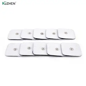 10 шт. 4*4 см квадратные тэны нетканые самоклеящиеся Сменные электроды для мышечного стимулятора десен машинные подкладки поддерживающие скобы