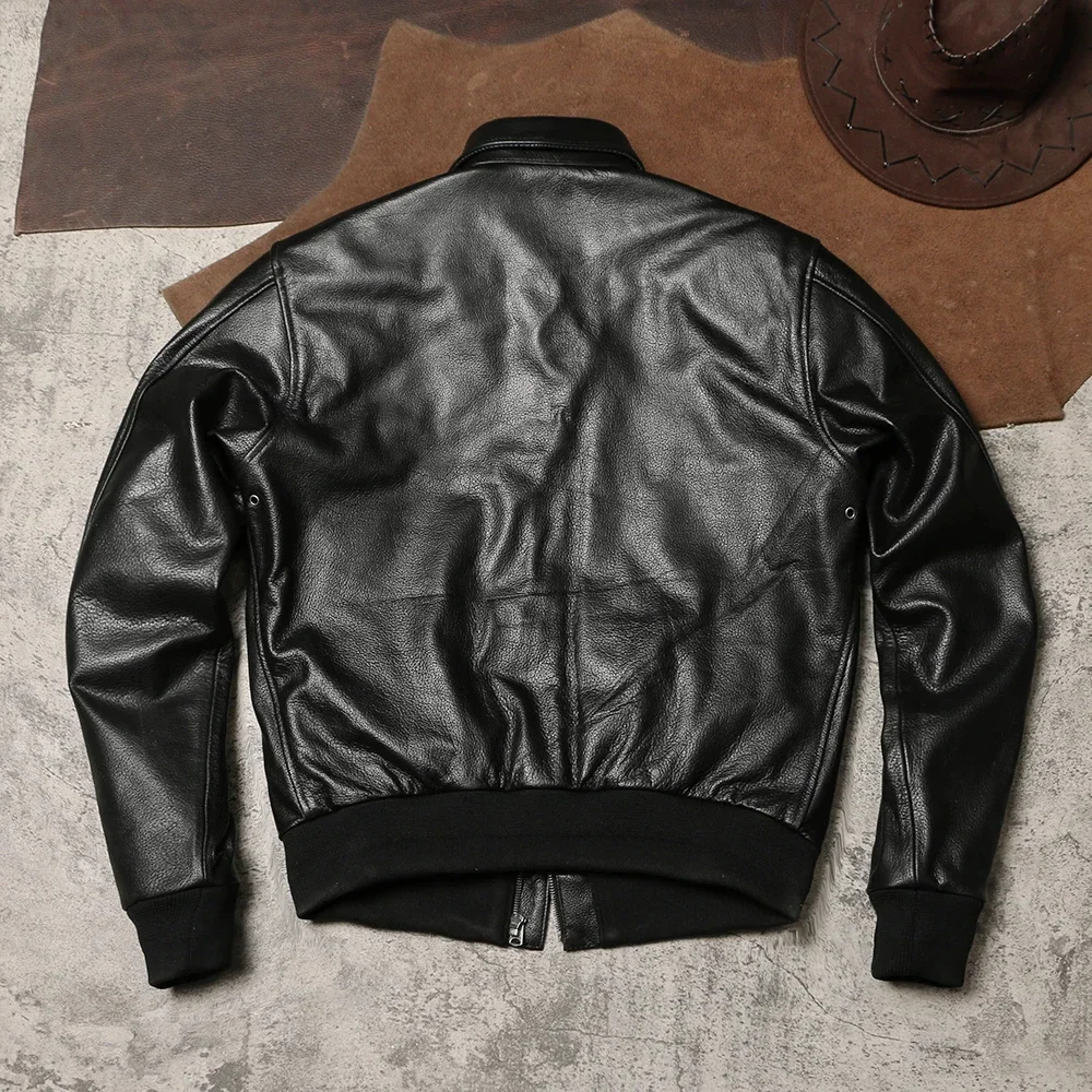 Тпая бритва американская винтажная куртка-авиатор формата А2 верхний слой