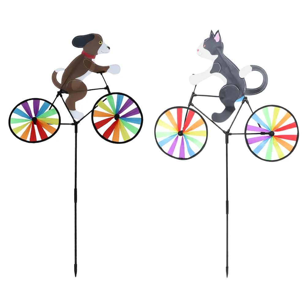 

Ветряные фрезы, Декорации для детей, Мультяшные садовые украшения для улицы, подарок, 2 шт.