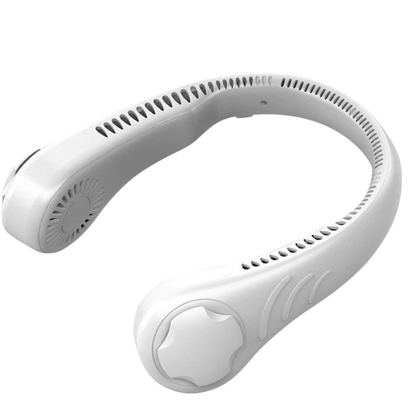 

Portable Neck-Mounted Fan USB Rechargeable Bladeless Cooler Wearable Neckband Cooling Fan For Home Office Outdoor