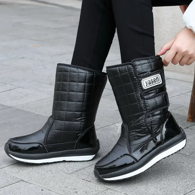 Мужские зимние ботинки на платформе для мужчин толстая плюшевая