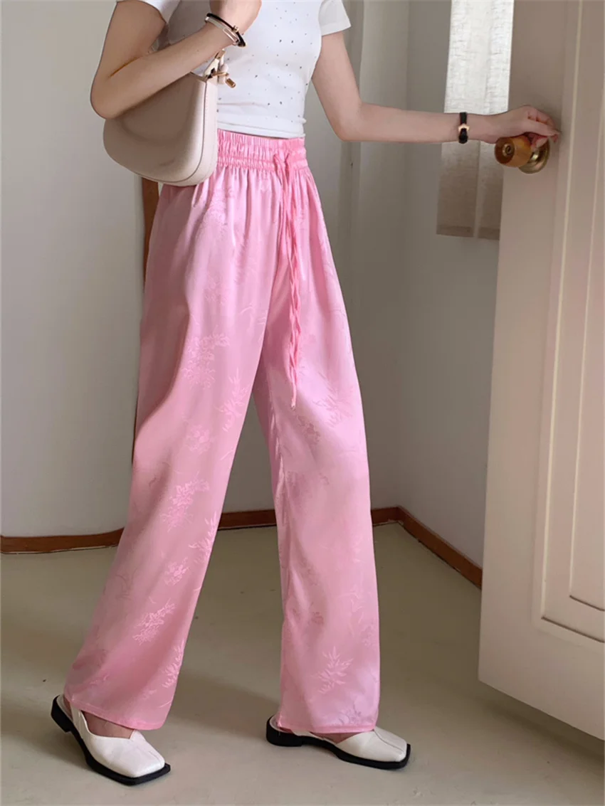 Брюки Alien Kitty женские с широкими штанинами шикарные повседневные Прямые узкие