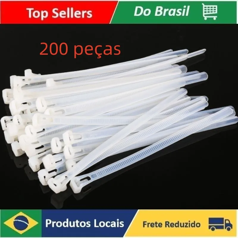 

Natal 10 Cm 200 Cintas Plásticas Abraçadeira Promoções