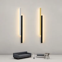 modern minimalist led wall lights for bedside stair living room aluminum long strip sofa background indoor simple home fixtures
