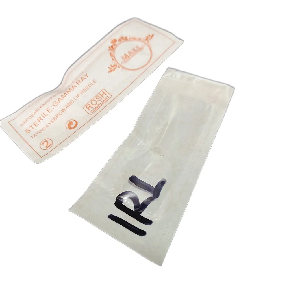 

100 шт., одноразовые насадки для бровей для перманентного макияжа