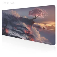 eye protection cherry blossom hd mouse pad gamer hd computer mouse mat keyboard pad mousepads natural rubber office table mat