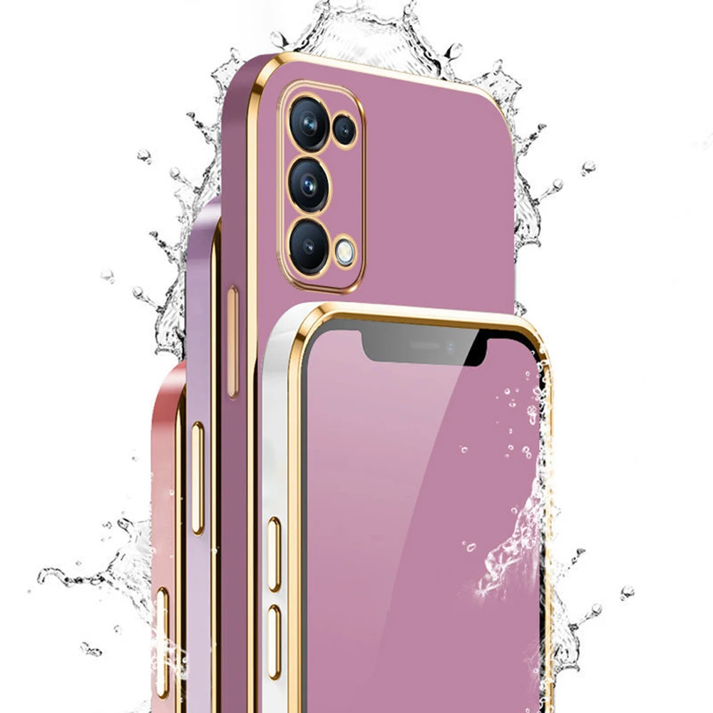 Фото Для Oppo Find X3 Lite Чехол Oppo Find X3 Lite Чехол для телефона Oppo Reno5 Cph2145 Новый противоударный силиконовый чехол с квадратным покрытием Fun №4