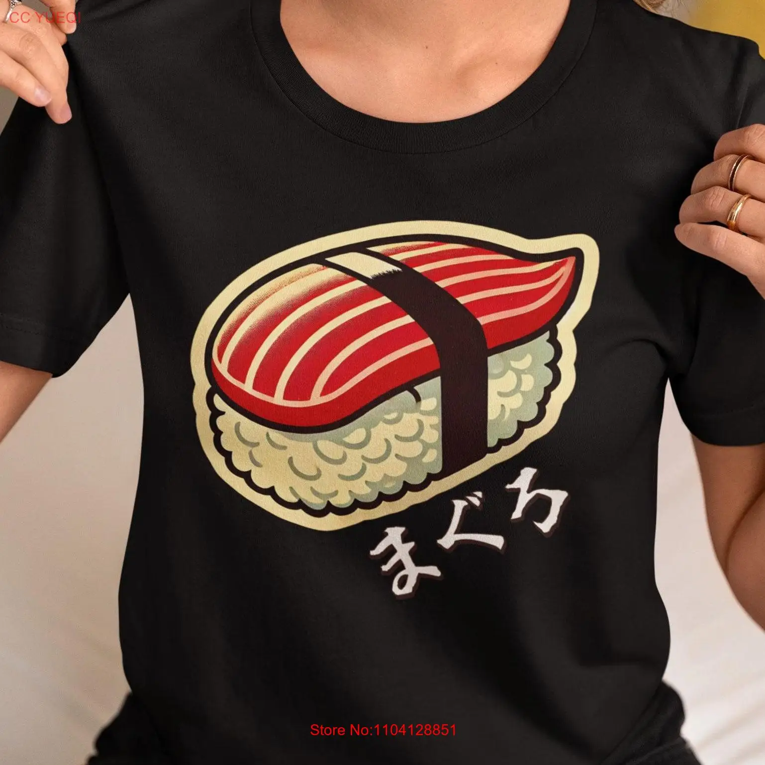 Футболка NoEnName_Null с суши тунцом из хлопка